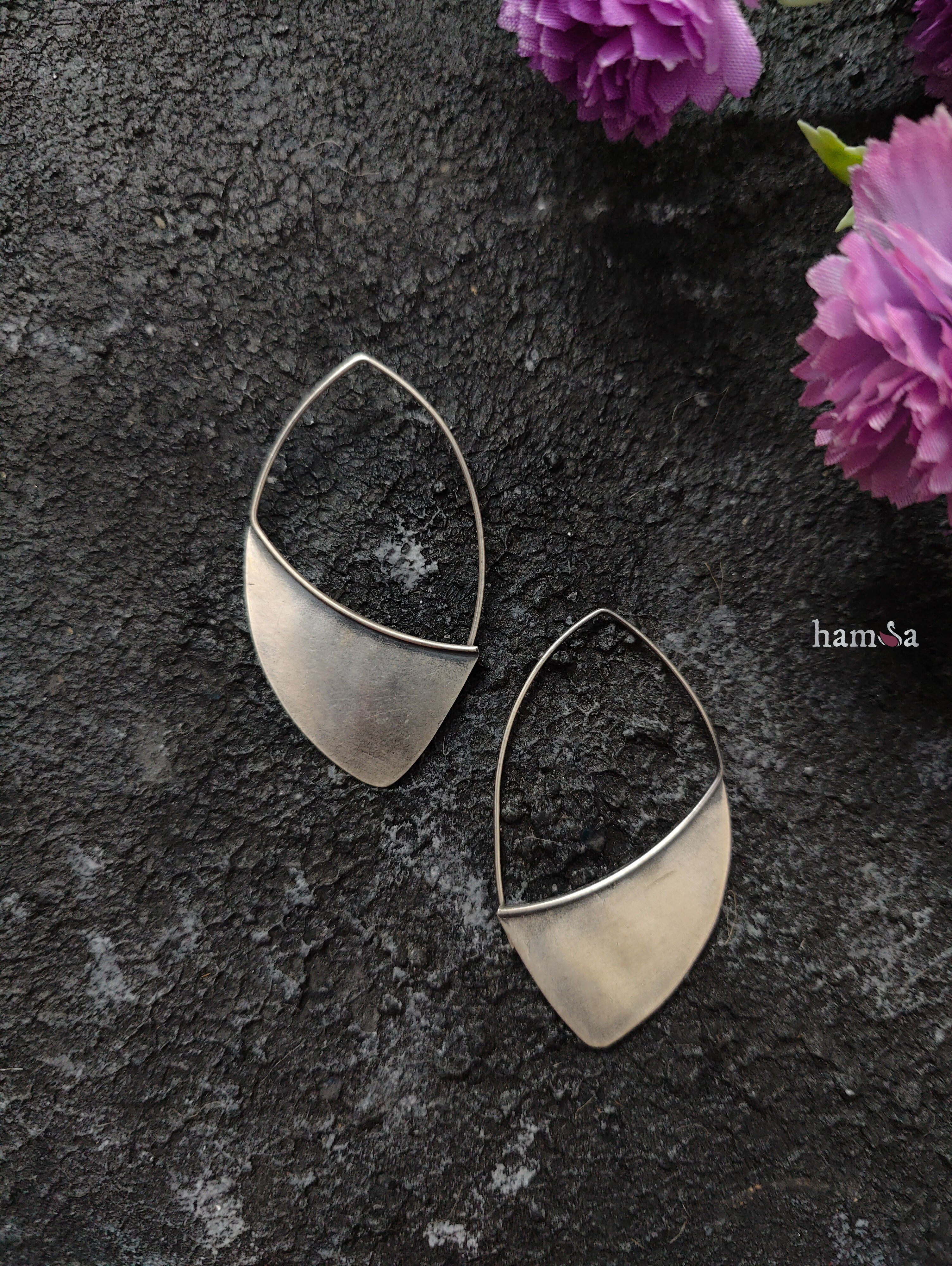 Contemporary Hoop Earrings-Hamsa-Hamsa
