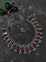 Load image into Gallery viewer, Kemp Dew Drop Tikka Necklace Set-Hamsa-Hamsa
