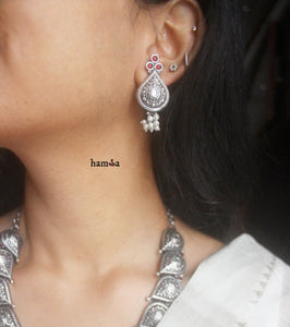Nagas dew drop necklace set-Hamsa-Hamsa