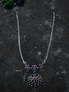 Traditional Blue Pendant Necklace-Hamsa-Hamsa