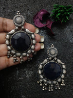 Load image into Gallery viewer, Blue stone drop earrings-Hamsa-Hamsa
