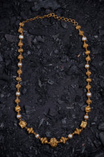 Load image into Gallery viewer, Gold Plated Pearl Mala-Hamsa-Hamsa
